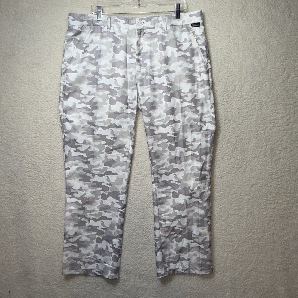 Tattoo Golf Performance 36x30 White Gray Camo Procool Stretch Tech Golf Pants